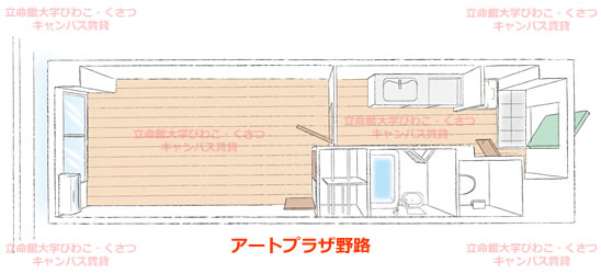 アートプラザ野路お部屋の間取り